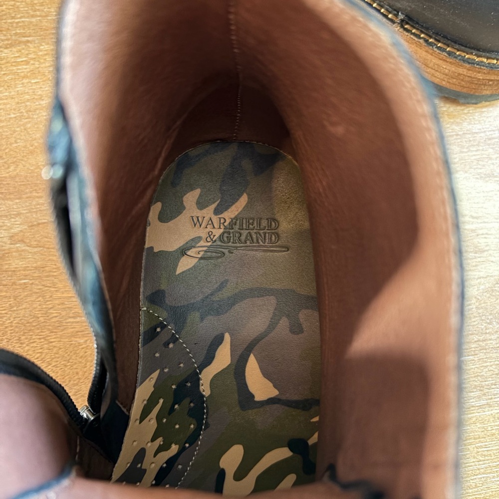 Warfield & Grand Black Leather Men's Boots - Picture 7 of 8